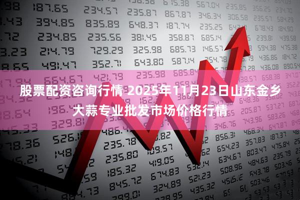 股票配资咨询行情 2025年11月23日山东金乡大蒜专业批发市场价格行情